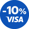 VISA sticker 10%